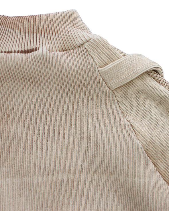 COUMBA CARDIGAN (BEIGE WITH BRONZE)