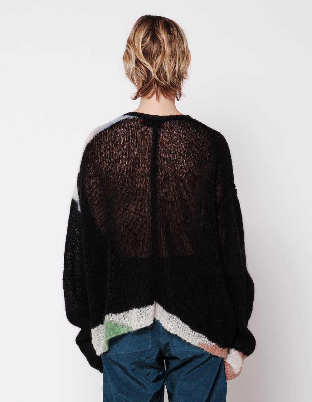 ECKHAUS LATTA / エコーズラッタ - COMPOSITION SWEATER (INK) | RADD 