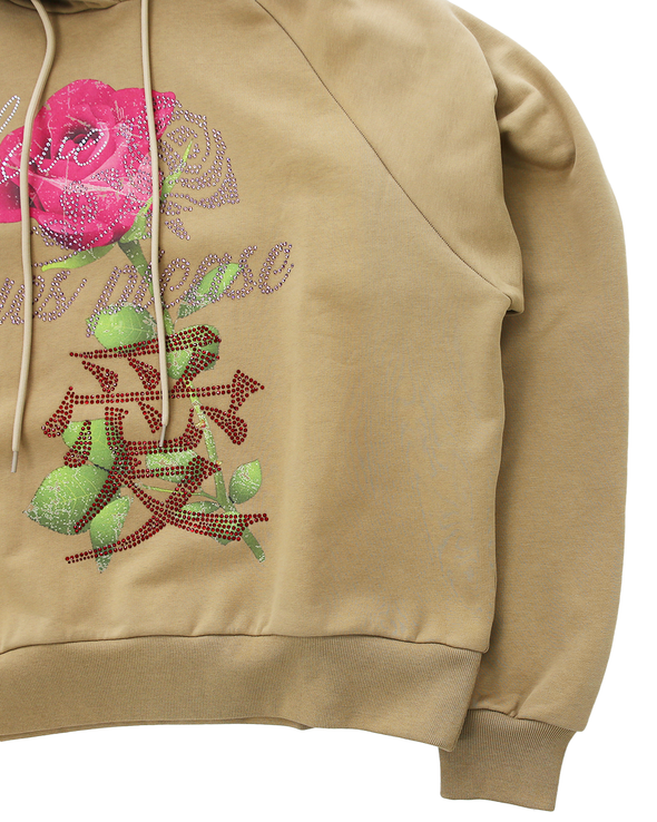 RHINESTONE HOODIE (KHAKI) RADD LOUNGE 限定