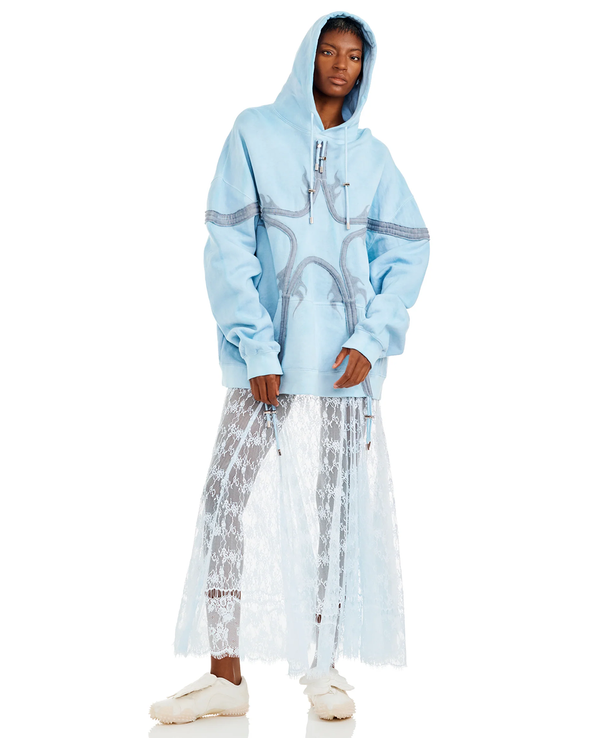 STAR HOODIE (SKY FLOWERS)
