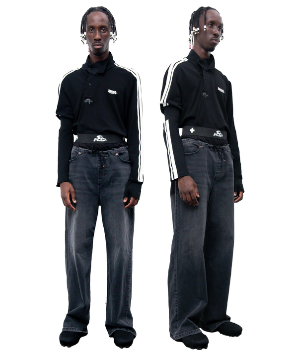 WAISTBAND DENIM REG (BLACK)
