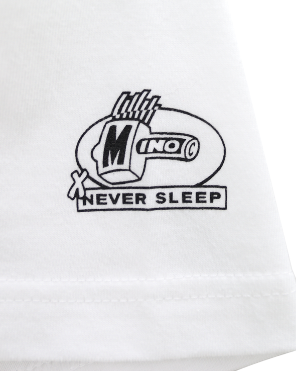 PIERROT CLOWN T-SHIRT with mino luchena (WHITE) RADD LOUNGE LIMITED