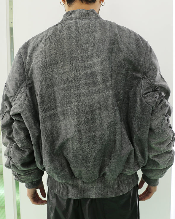 DISTRESSED BOMBER SPECIAL JACKET (GREY) RADD LOUNGE 限定