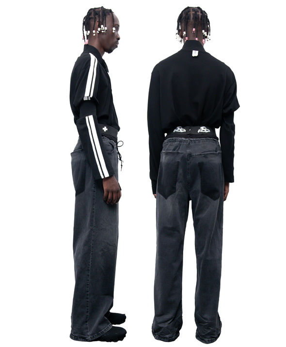 WAISTBAND DENIM REG (BLACK)
