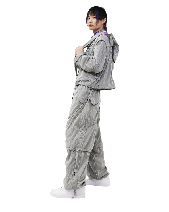 REFLECTOR PUZZLE PANTS (SILVER)