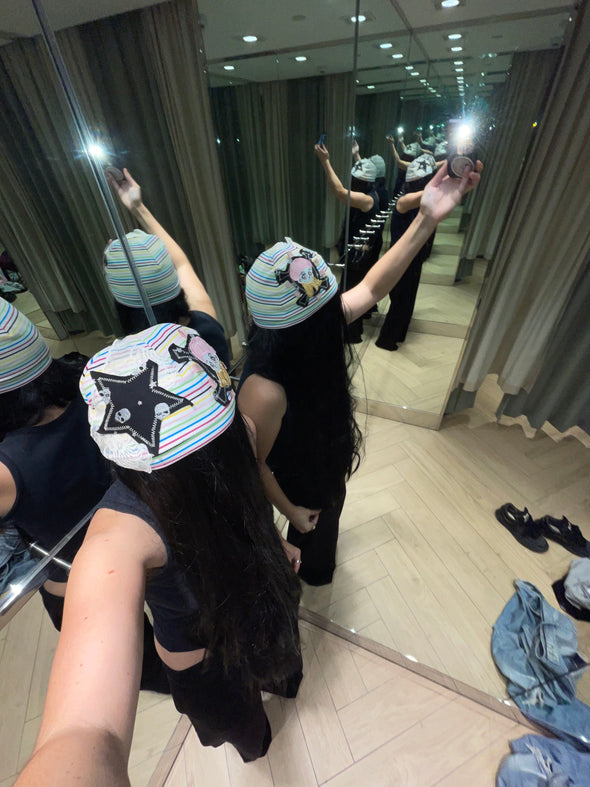 STAR SKULL BEANIE (RAINBOW) RADD LOUNGE 限定
