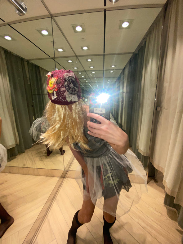 STAR PEACE BEANIE (PLUM) RADD LOUNGE 限定