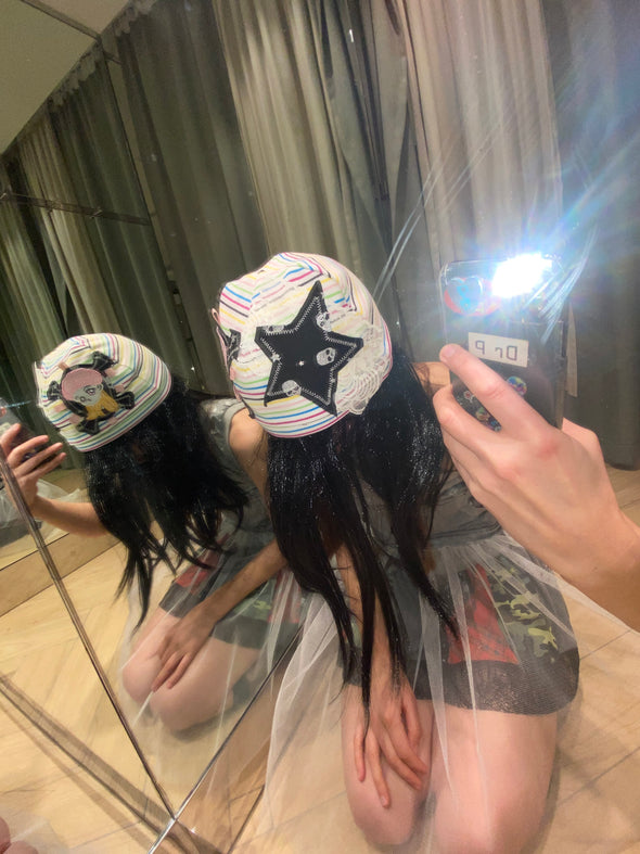 STAR SKULL BEANIE (RAINBOW) RADD LOUNGE 限定