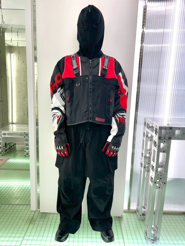 3R. / スリーアール. - ENGINEER JACKET MOTO (RED/BLACK SPIDER) RADD