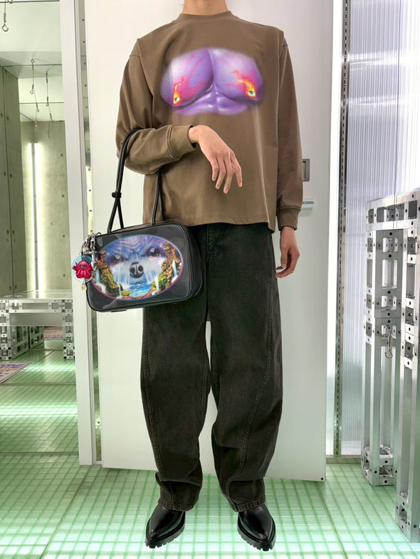 22 OVERSIZE LS T-SHIRT (OLIVE) RADD LOUNGE 限定