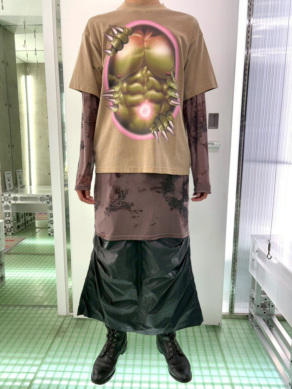 GUIIIILLEEEE / ギエ - PECS OVERSIZE T SHIRT (CAMEL) RADD LOUNGE