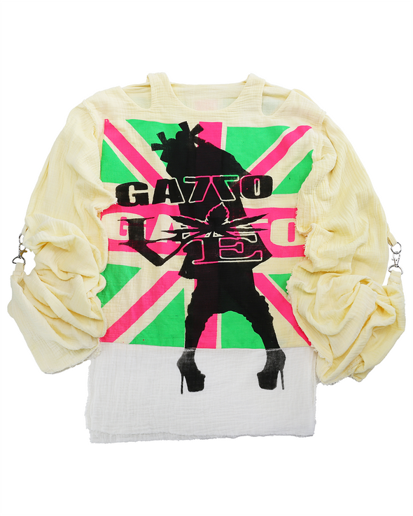 MUSLIN TOP LONGSLEEVE (UNION JACK 2) RADD LOUNGE 限定