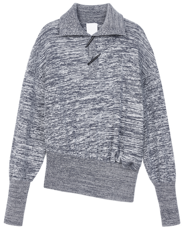 COLLARED SWEATER (HEATHER)