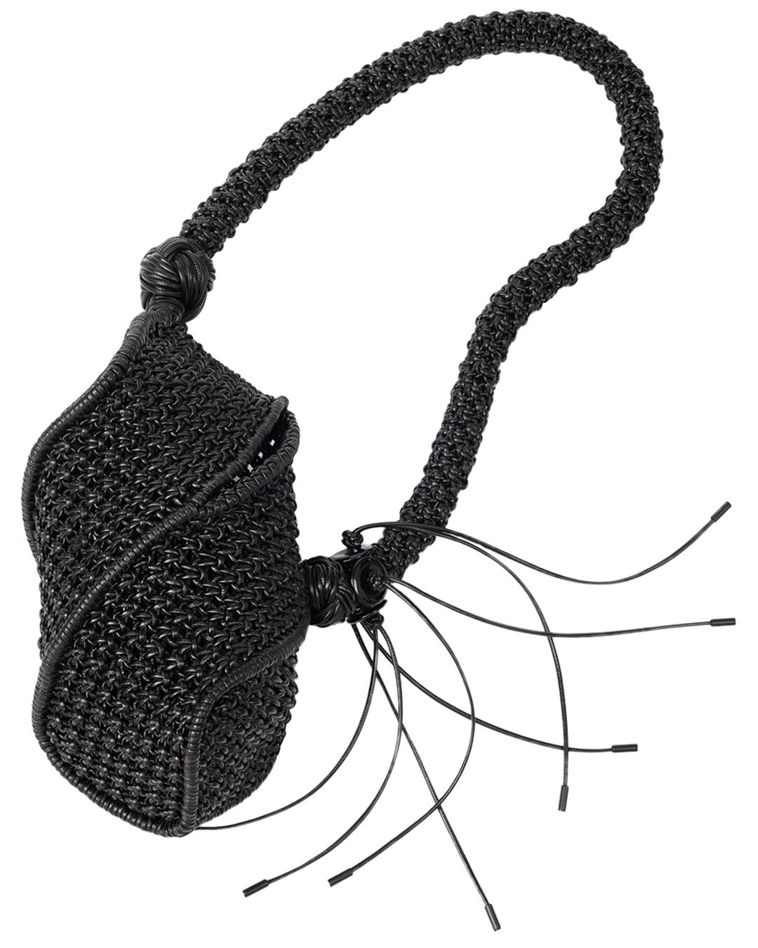 NUTEMPEROR / ナットエンペラー - PU LEATHER TORUS BAG (BLACK NUTEMPEROR / ナットエンペラー - PU LEATHER TORUS BAG (BLACK